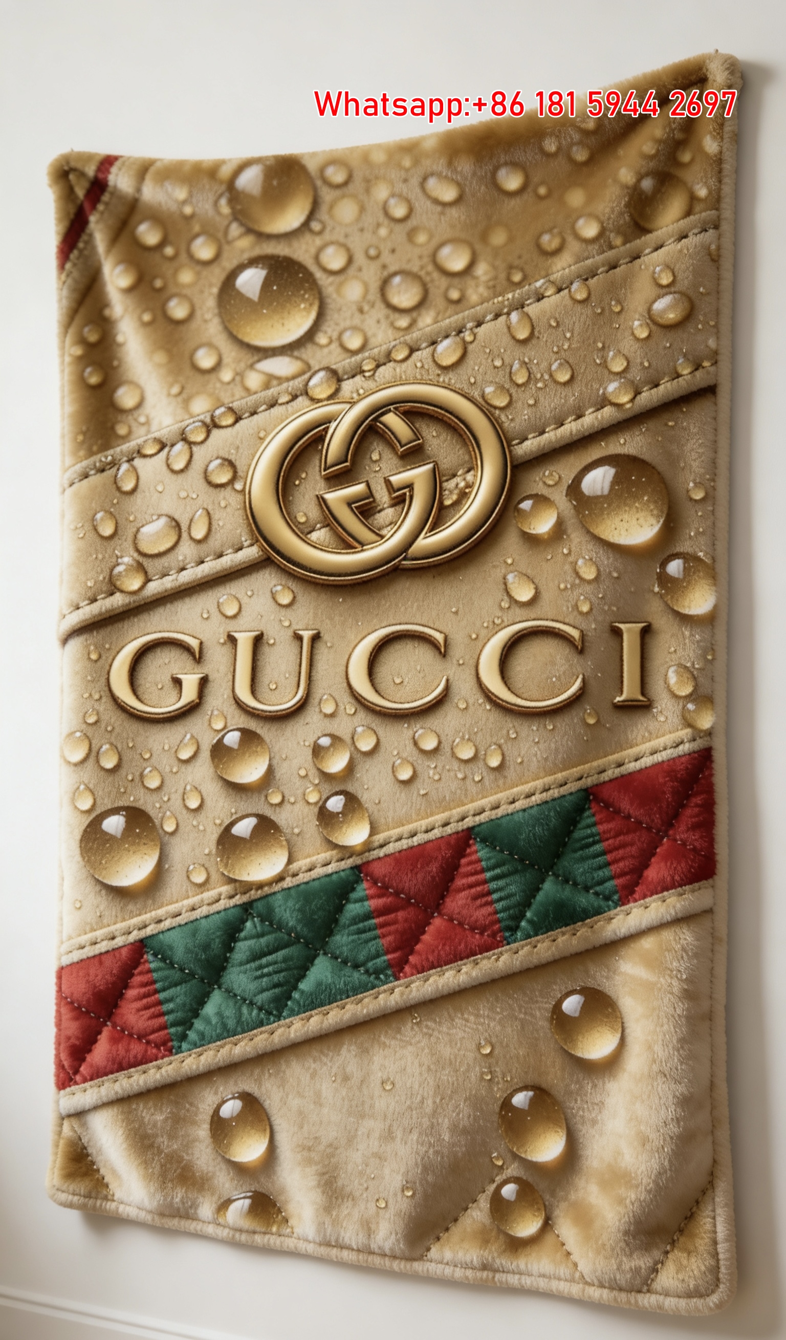 Gucci Gilded Dewdrop Tapestry Luxe Gold Gucci Throw blankets IMG_2709